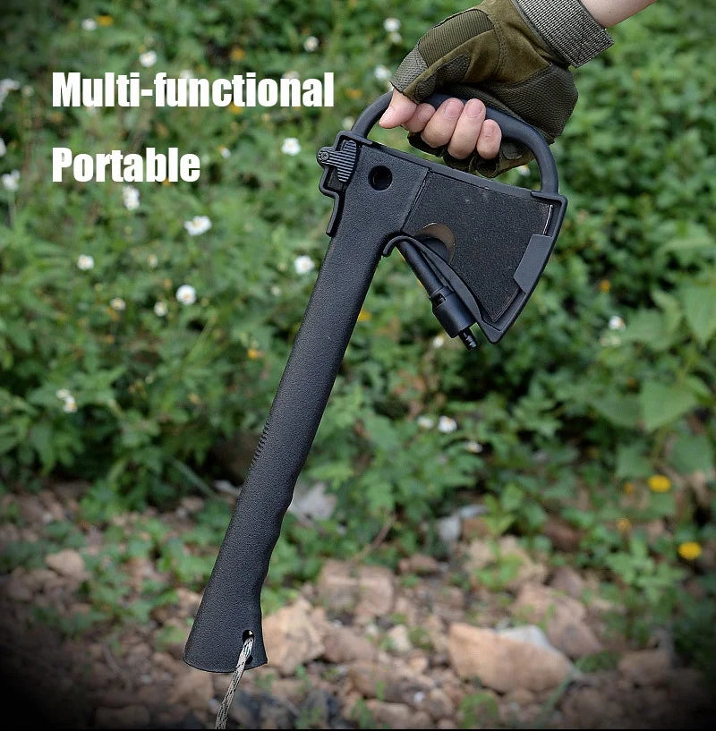 Outdoor Survival Essential Multifunctional Hatchet Tomahawk Hammer Axe Camping Kit Multipurpose Tools Axe with Hidden Knife Saw