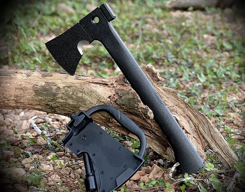 Outdoor Survival Essential Multifunctional Hatchet Tomahawk Hammer Axe Camping Kit Multipurpose Tools Axe with Hidden Knife Saw