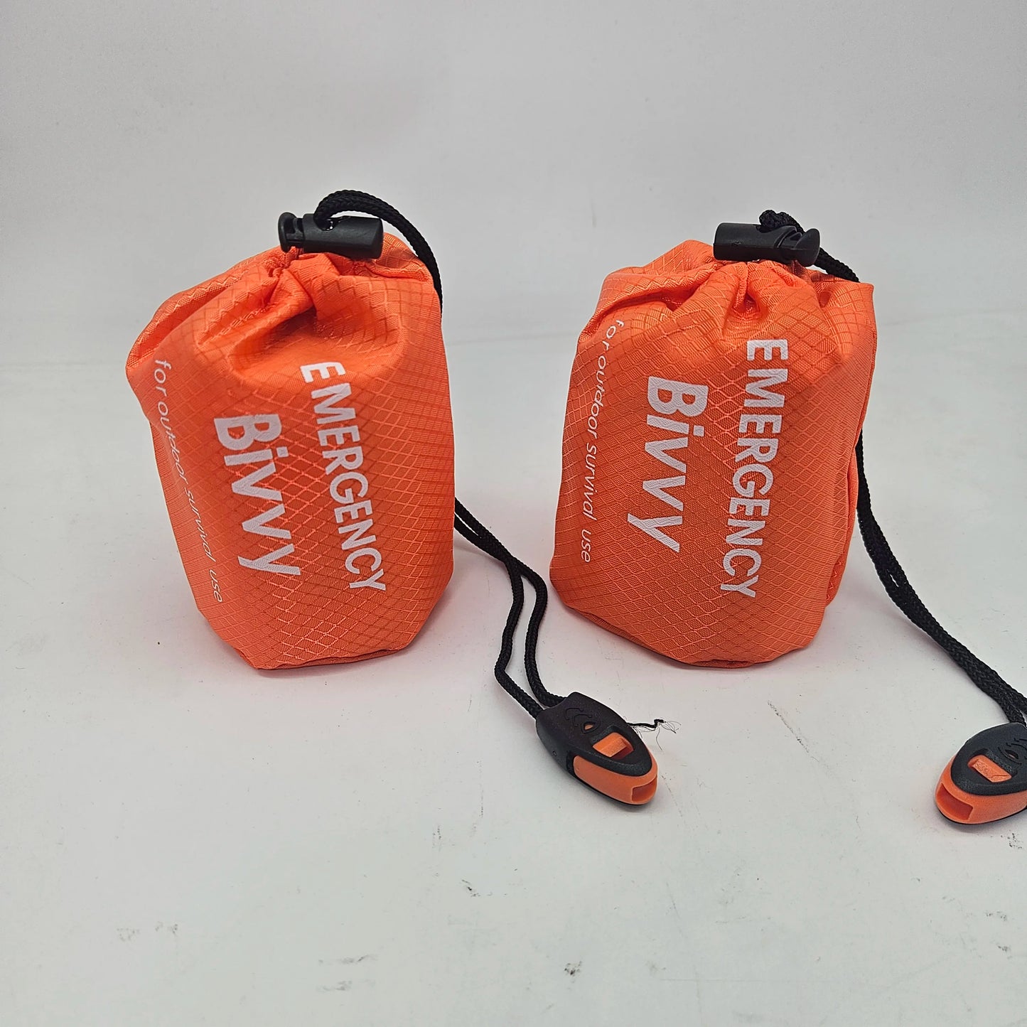 Waterproof Emergency Thermal Sleeping Bag for Camping Hiking Compact Bag Whistle and Storage Lightweight Survival Equipment