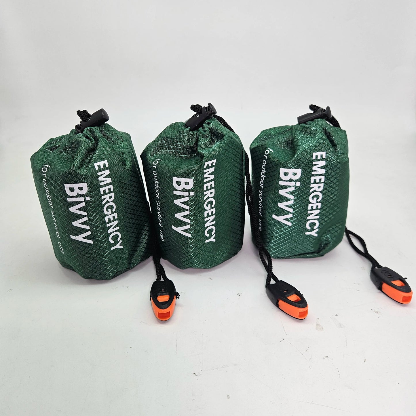 Waterproof Emergency Thermal Sleeping Bag for Camping Hiking Compact Bag Whistle and Storage Lightweight Survival Equipment