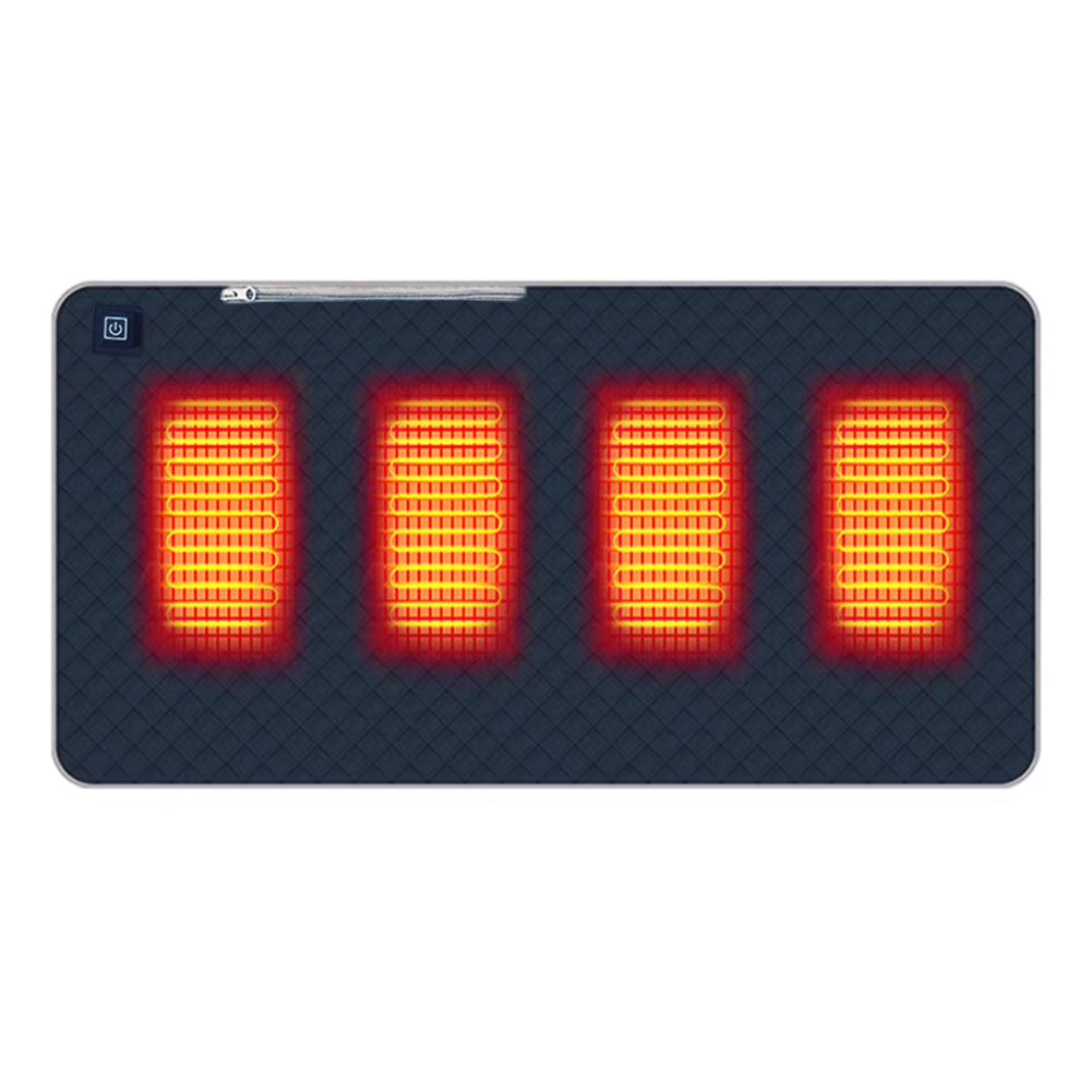 4 Zones Electric Heated Seat Usb/Type-C Winter Warm Car Seat Pad Waterproof 3 Levels Folding Heating Chair Pad for Outdoor Trave